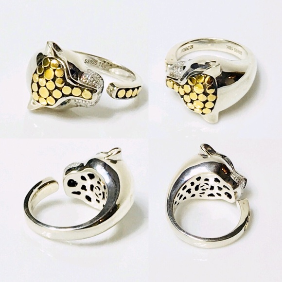 EFFY Diamond & Sapphire Panther Ring NWT - Picture 2 of 8